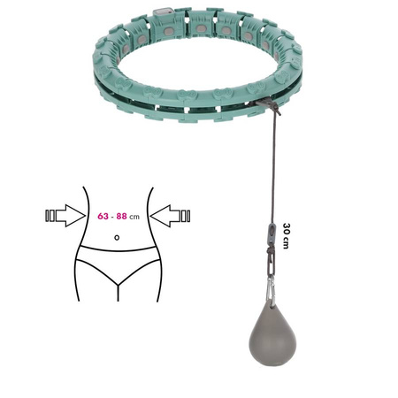 Hula Hop Odchudzające Z Wypustkami i Obciążnikiem Do Ćwiczeń Fitness