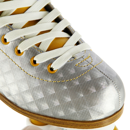 NILS Wrotki Skórzane Retro Sznurowane Damskie