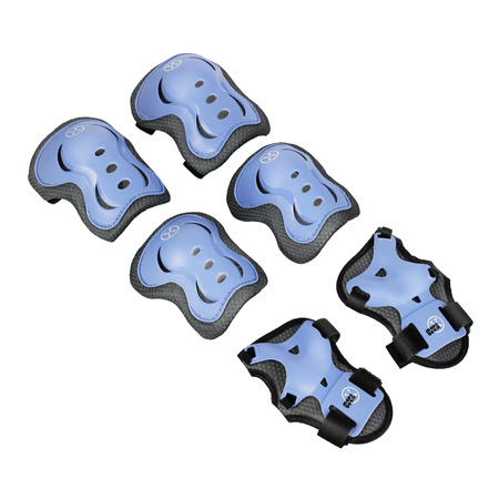 Rolki Regulowane Rekreacyjne Kauczukowe Kółka LED + Zestaw Ochraniaczy NILS