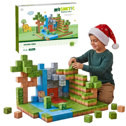 Klocki Magnetyczne Konstrukcyjne Zestaw 275 Elementów Edukacyjne Dla Dzieci