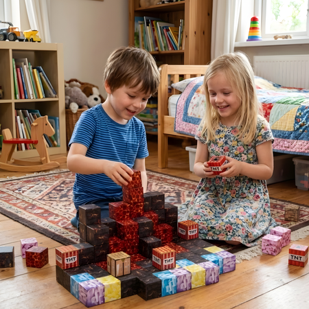 Klocki Magnetyczne Konstrukcyjne Zestaw 86 Elementów Edukacyjne Dla Dzieci