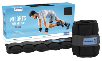 Obciążenia Ciężarki Na Kostki Nadgarstki Do Ćwiczeń Fitness 2x1 kg SPOKEY