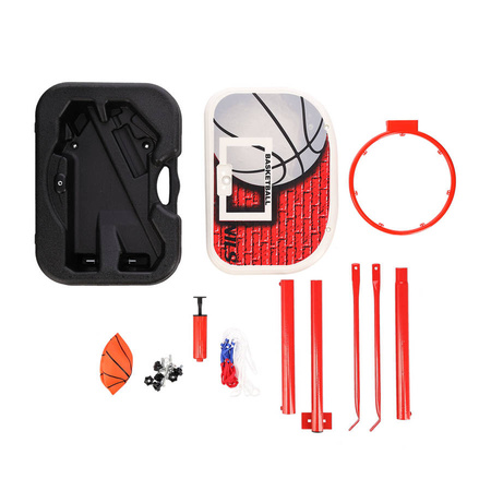 NILS Kosz Tablica Obręcz + Stojak Do Koszykówki + Piłka