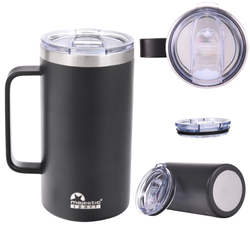 Kubek Termiczny Termos Turystyczny Stalowy 650 ml MAJESTIC SPORT 