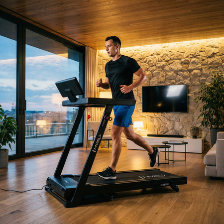 Bieżnia Elektryczna Treningowa Składana Do Ćwiczeń Cardio HMS 1-16 km/h