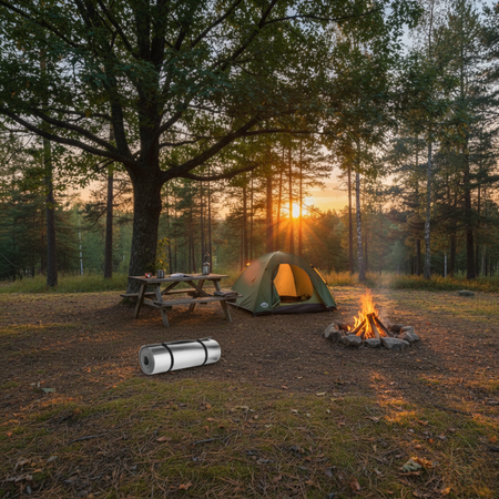 Karimata Mata Turystyczna Pod Namiot Dwuwarstwowa Z Izolacją 180x50x1 cm