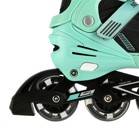 NILS Łyżworolki Rolki Regulowane Rekreacyjne Kółka LED