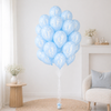 Balony Na Baby Shower Klasyczne Dziecięce Stópki Błękitne 13" Zestaw 50szt.
