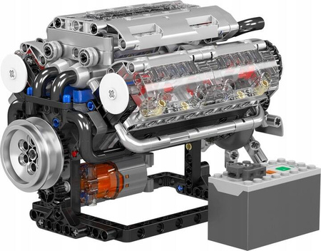 Klocki Konstrukcyjne Silnik Samochodowy V8 535 Elementów MOULD KING