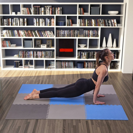 ONE FITNESS Duża Mata Puzzle Pod Sprzęt Do Ćwiczeń Wygłuszająca