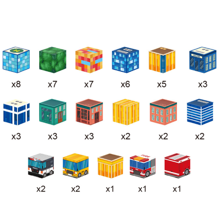 Klocki Magnetyczne Konstrukcyjne Zestaw 58 Elementów Edukacyjne Dla Dzieci