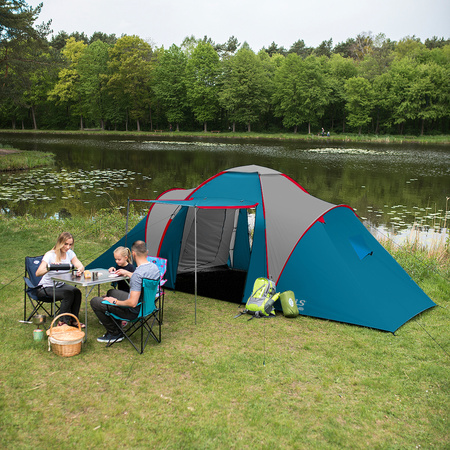 Namiot Kempingowy Turystyczny 6 Osobowy Wodoodporny Filtr UV + Pokrowiec