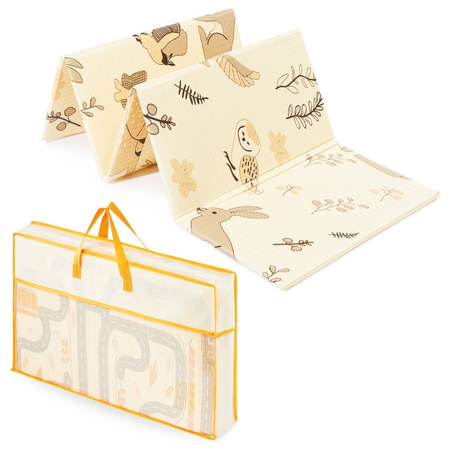 Duża Składana Dwustronna Mata Piankowa 180x120x1 cm MAMABRUM