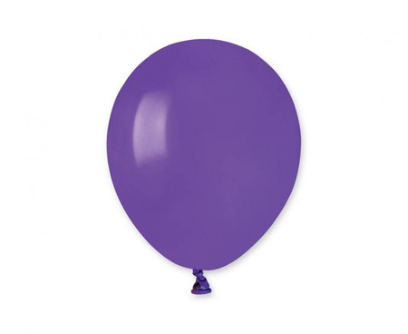 Balony Fioletowe Klasyczne Pastelowe Na Przyjęcie Urodziny 13 cm 100 szt.