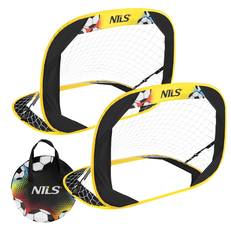 Zestaw Do Unihokeja Bramki Samorozkłądające + Kije + Piłki Dla Dzieci NILS