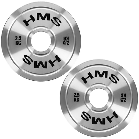 Talerze Obciążenia Olimpijskie Na Gryf Sztangę Chromowana Stal HMS 2x2.5 kg