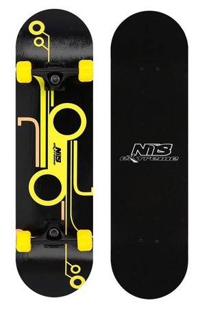 Deskorolka Klasyczna Drewniana Deska Skateboard Dla Początkujących NILS