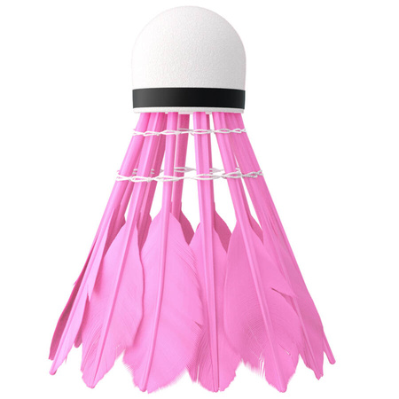 Lotki Do Gry W Badmintona Treningowe Piórkowe Kolorowe NILS Komplet 6 szt.