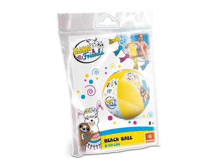 MONDO Piłka Plażowa Dla Dzieci Lama i Przyjaciele