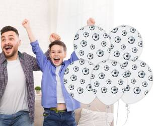 Balony Zestaw 5 szt. Piłka Nożna Dla Dzieci Dekoracja Na Urodziny 12"