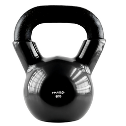 Kettlebell Hantla Żeliwna Pokryta Winylem Do Ćwiczeń Treningu Siłowego 8 kg