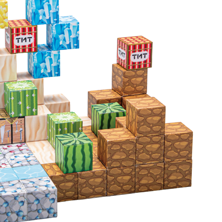 Klocki Magnetyczne Konstrukcyjne Zestaw 100 Elementów Edukacyjne Dla Dzieci