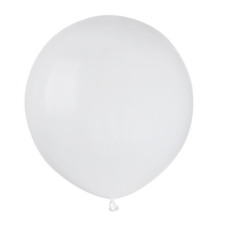 Balony Białe Klasyczne Pastelowe Balony 19" na Ślub Wesele GEMAR 50 szt.