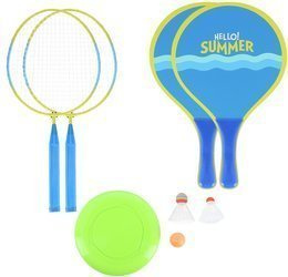 Zestaw 3w1 Do Gry Rekreacyjnej W Badmintona Lotki Piłki Frizbi Dla Dzieci