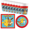 Zestaw Kubeczki i Talerzyki Serwetki Na Przyjęcie  Pokemon 36 Elementów