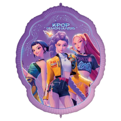 Balon Foliowy K-POP DEMON HUNTERS Dla Dziecka Na Urodziny PROCOS 100x73 cm