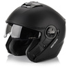 Kask Motocyklowy Z Blendą Przeciwsłoneczną Otwarty Czarny METEOR