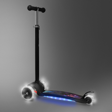 Hulajnoga Trójkołowa Dla Dzieci Balansowa Składana Świecące Kółka LED NILS