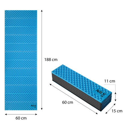 NILS Duża Karimata Mata Turystyczna Składana 188 cm