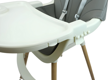 MERKAN Krzesełko Stalowe Fotelik Do Karmienia Z Blatem 3w1 Dla Dziecka