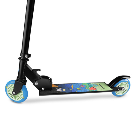 Hulajnoga Dla Dzieci Składana Miejska Dwukołowa Z Hamulcem Kółka 125 mm