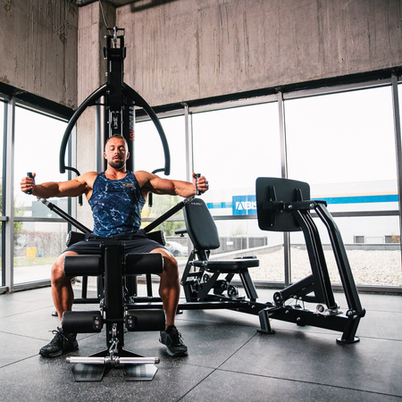 Atlas Do Ćwiczeń Domowa Siłownia Z Ławką Regulowane Ramiona + Stos HMS