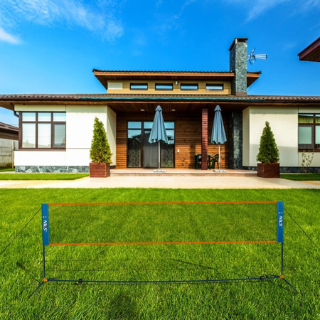 NILS Zestaw Siatka + Stelaż Do Gry Rekreacyjnej W Badmintona 400 cm