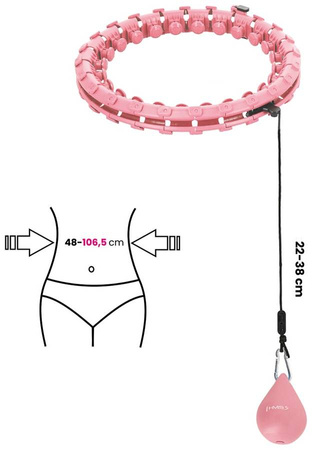 HMS Hula Hop Odchudzające Z Wypustkami i Obciążnikiem + Pas