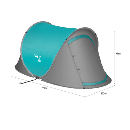 Nils Namiot Samorozkładany Kempingowy Wodoodporny + Filtr UV