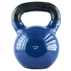 Kettlebell Hantla Żeliwna Pokryta Winylem Do Ćwiczeń Treningu Siłowego 24kg