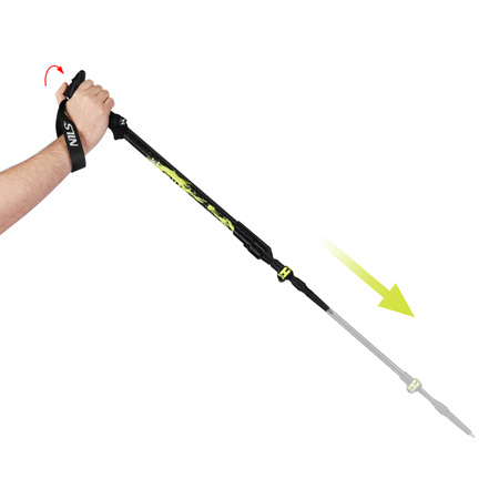 Kije Trekkingowe Kijki Nordic Walking Składane Do Chodzenia Po Górach NILS
