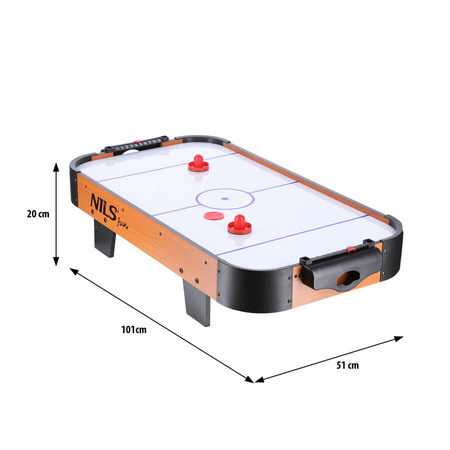 Stół Do Cymbergaja Air Hockey + 2 Krążki Gra Zręcznościowa Dla Dzieci NILS
