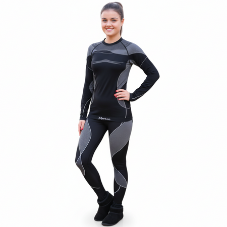Bielizna Odzież Termoaktywna Termiczna Damska Zimowy Komplet COOLMAX MERKAN