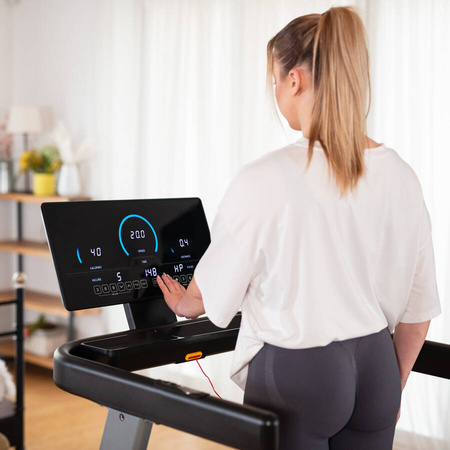 Bieżnia Elektryczna Treningowa Składana Do Biegania 1-20 km/h Regulowana