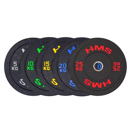HMS Talerz Olimpijski Na Gryf Sztangę Gumowany Do Treningu Siłowego 20 kg