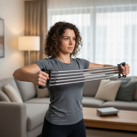 Ekspander Metalowy Klasyczny Do Ćwiczeń Fitness Rozciągania Regulowany HMS