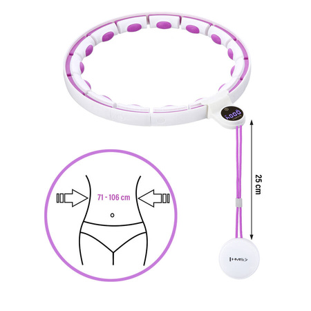 Hula Hop Magnetyczne Odchudzające Z Wypustkami i Obciążnikiem + Pas Wyszczuplający HMS