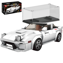 Mould King Klocki Konstrukcyjne Samochód Wyścigowy 369 Elementów + Gablota
