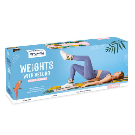 Obciążenia Ciężarki Na Kostki Nadgarstki Do Ćwiczeń Fitness 2x1,5 kg SPOKEY