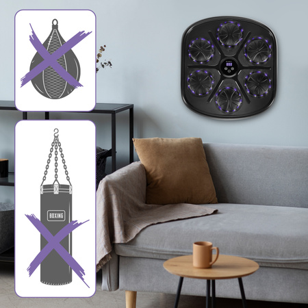 Elektroniczna Tarcza Bokserska Bluetooth Na Ścianę Z Głośnikiem + Rękawice